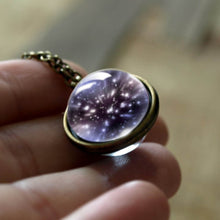 Load image into Gallery viewer, 2019 New Nebula Galaxy Double Sided Pendant Necklace Universe Planet Jewelry Glass Art Picture Handmade Statement Necklace