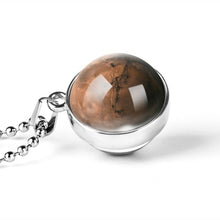 Load image into Gallery viewer, New Personality Fashion Double Side Glass Ball Necklace Earth Planet Pattern Jewelry Galaxy Astronomy Pendant Necklace