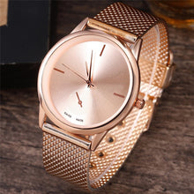 Load image into Gallery viewer, Womens Fashion Wach Female Clocks Women Luxury Quartz Watch Rose Gold Stainless Steel Dress Watches Relogio Masculino