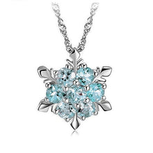 Load image into Gallery viewer, Fashion Women Crystal Zircon Snowflake Pendant Necklace Jewelry Christmas New Year Gifts AIC88