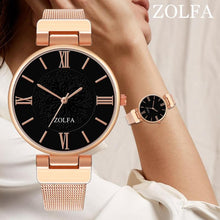 Load image into Gallery viewer, ZOLFA Casual Quartz Stainless Steel Band Watch Analog Wrist Watch woman watch 2019 brand luxury fashion wach